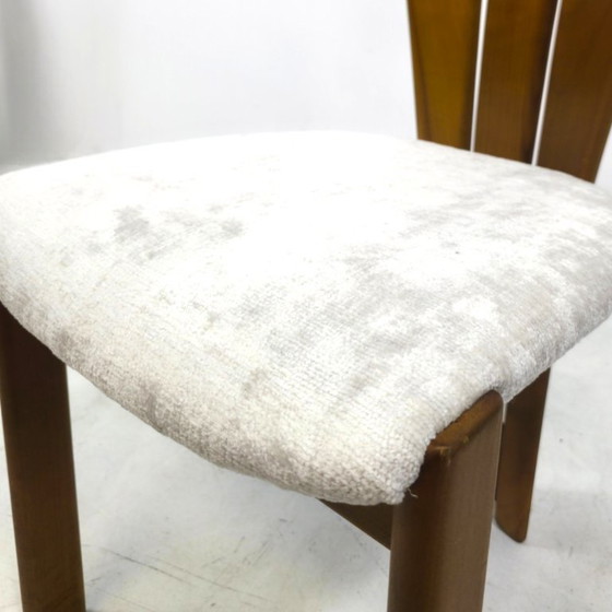 Image 1 of Set of 8 vintage dining chairs Japandi / mid-century 70's