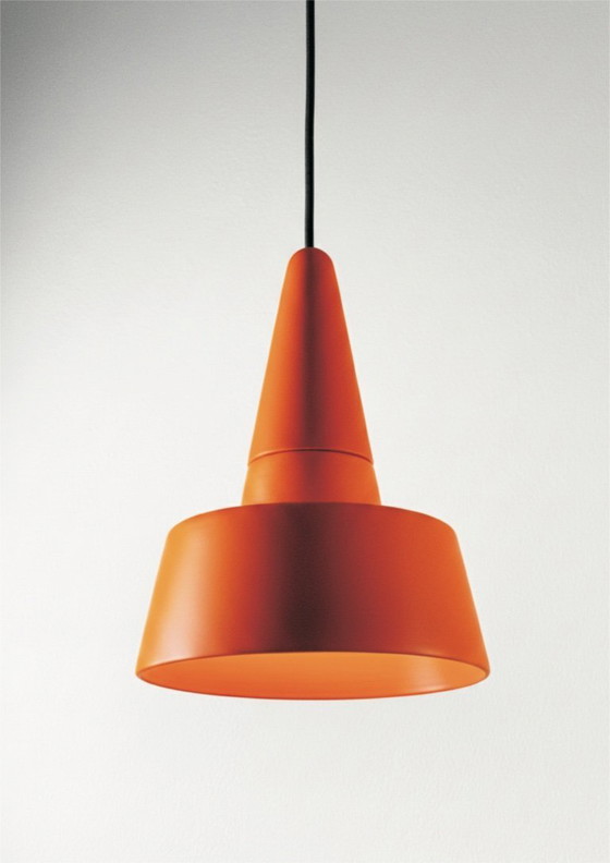 Image 1 of Paire de suspensions en grès SML 2.0 de NEO, conçues par Rodrigo Vairinhos – Orange vif mat (lot de 2)