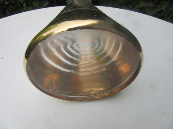 Image 1 of Caraffa/decanter in vetro Boom, trasparente, color oro, stile art déco, ref. 110726