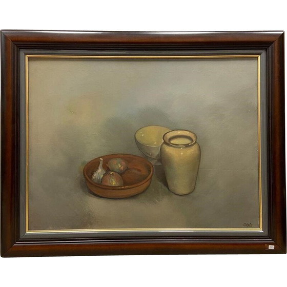 Image 1 of Vintage oil on panel "Still life"