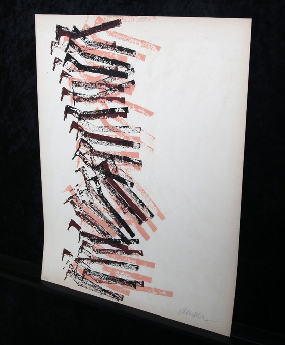 Image 1 of Arman, Fernandez - Drill's Fall, 1977 - Litografia a colori su Arches - firmata a mano