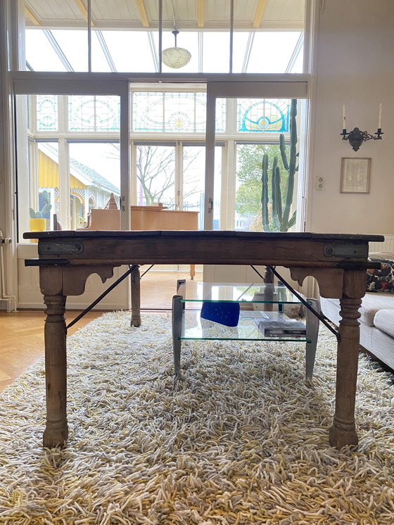 Image 1 of Table ancienne en teck indien