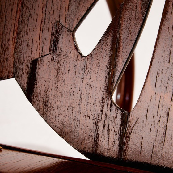 Image 1 of MK8961 Sedia a dondolo in faggio restaurata di Gustav Siegel per Jacob & Josef Kohn