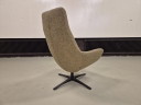 30 % DE RÉDUCTION EN SALLE D'EXPOSITION - Fauteuil pivotant Montel Xavi - Marron/Jaune