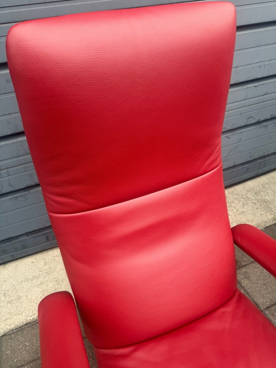 2x poltrone relax Jori Yoga rosse Medi Multi-move PARI AL NUOVO!! – Pelle, Metallo (photo 13 of 15)