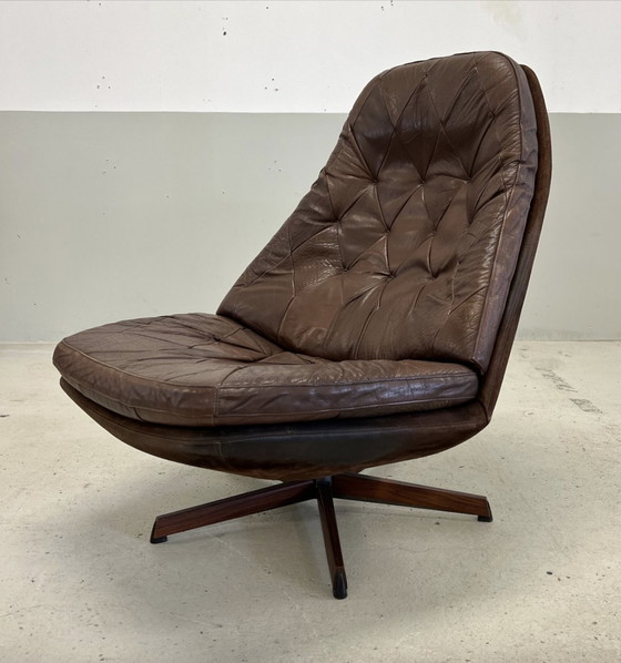 Image 1 of Chaise longue vintage danoise inclinable par Madsen & Schübel, 1970S