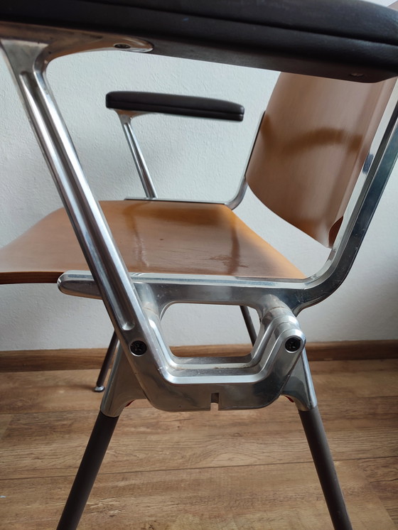 Image 1 of Sedia da ufficio sedia da scrivania Castelli legno metallo