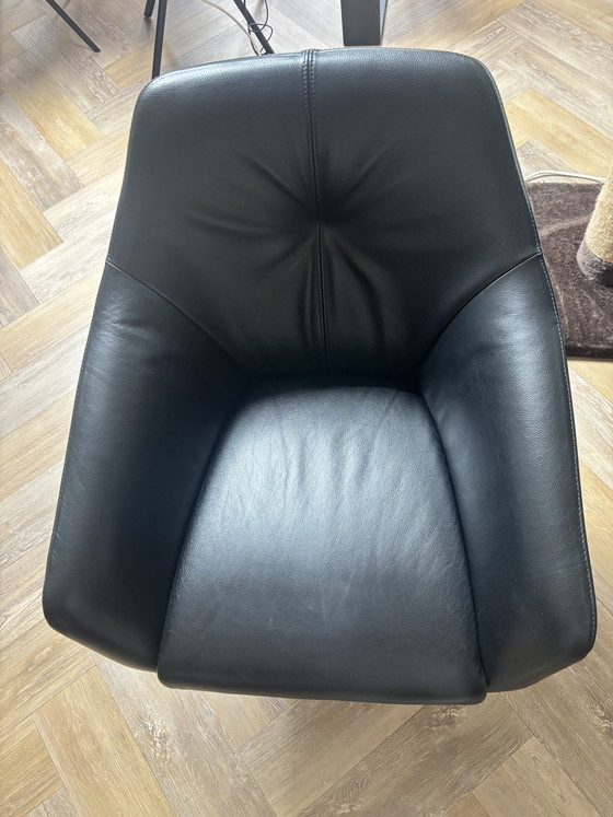 Image 1 of De sede ds 278/01 zwart leren fauteuil 