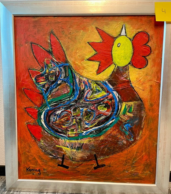 2 Dipinti Jan Koning – Arte, Legno, Tela (photo 2 of 5)