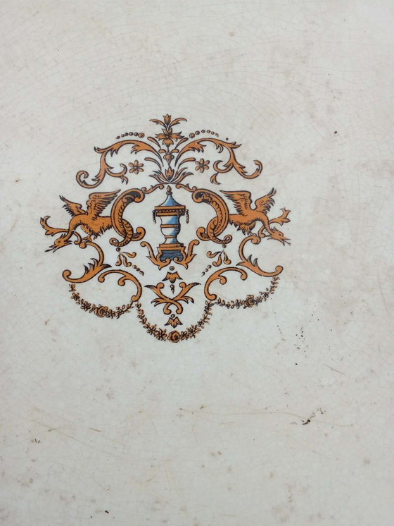 Image 1 of Earthenware dish: Gien, 19th century