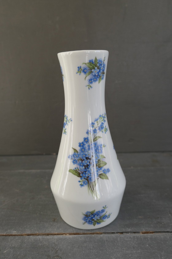 Image 1 of Vintage Royal Schwabap Vase Forget-Me-Nots