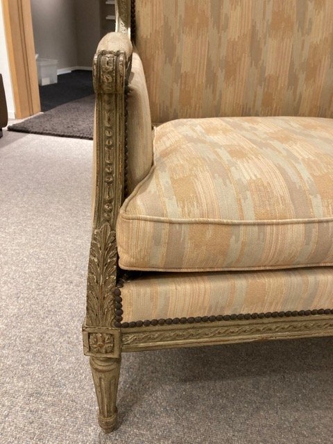 Image 1 of Antique Armchair With Fabric Upholstery