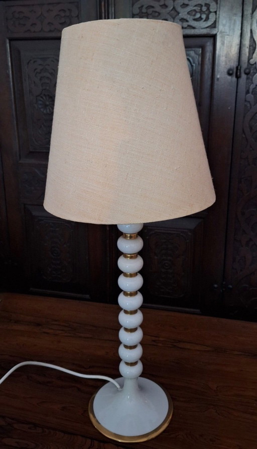 Mid-Century Tall Italian Table Lamp with Stacked Spheres, 1970s – tafellampen, Porcelain (photo 2 of 15)