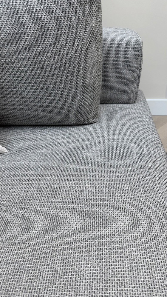 Image 1 of Eyye Cella corner sofa in Amaro fabric (grey) Coin 2.95m x 4.15m