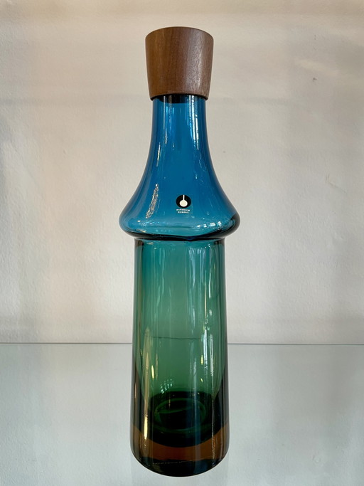 Caraffa, bottiglia, decanter Göran Wärff Tropico in vetro soffiato a bocca, Pukeberg, Svezia