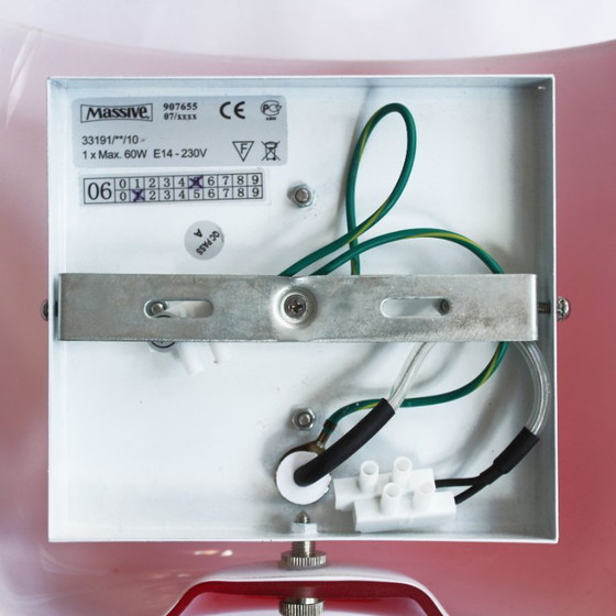 Image 1 of Applique murale vintage rétro en verre