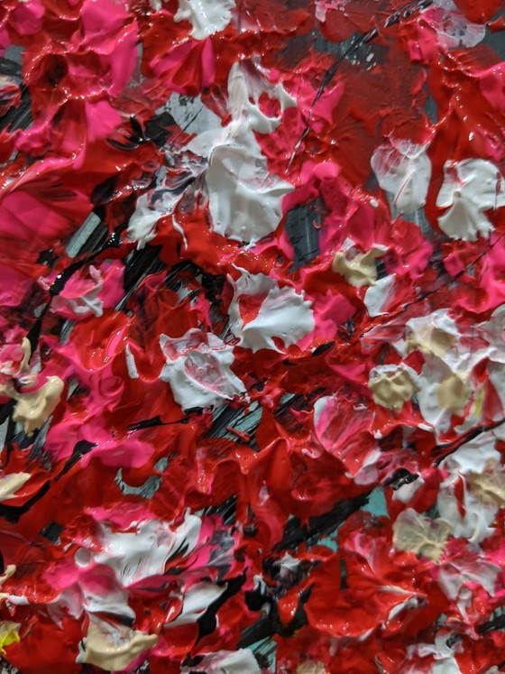 Evelina VINE - Histories Etched in Crimson - Artist's Painting – Paintings & Drawings, Canvas (photo 4 of 8)