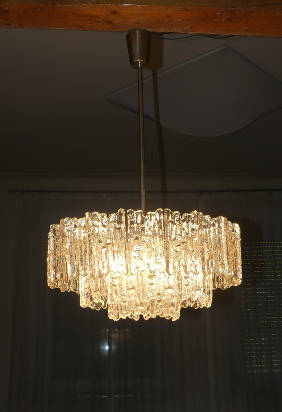 Image 1 of Kalmar plafonnier lustre verre glace Uk4aeb