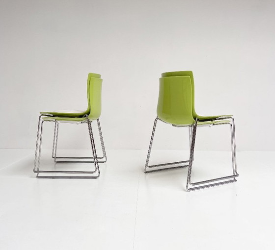 Image 1 of Set of 4 Katifa design chairs by Arper, after 2000