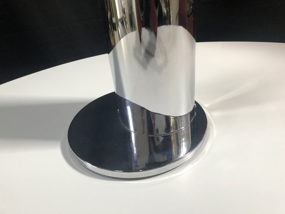 Image 1 of Vintage vloerlamp - Vlam - Roestvrij staal - Space Age - 1970