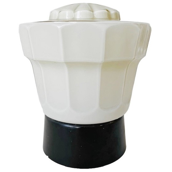 Image 1 of Thabur Art Deco Plafondlamp beige 1930'S plafonnière