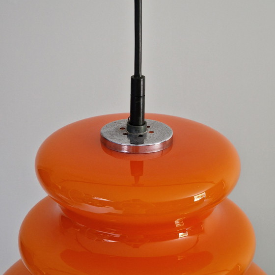 Image 1 of Vintage Pendant Lamp by Peill and Putzler, Germany, 1960. Model AH 1. Orange.