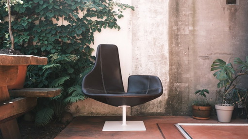 Moroso Fjord feauteuil en poef 1 set