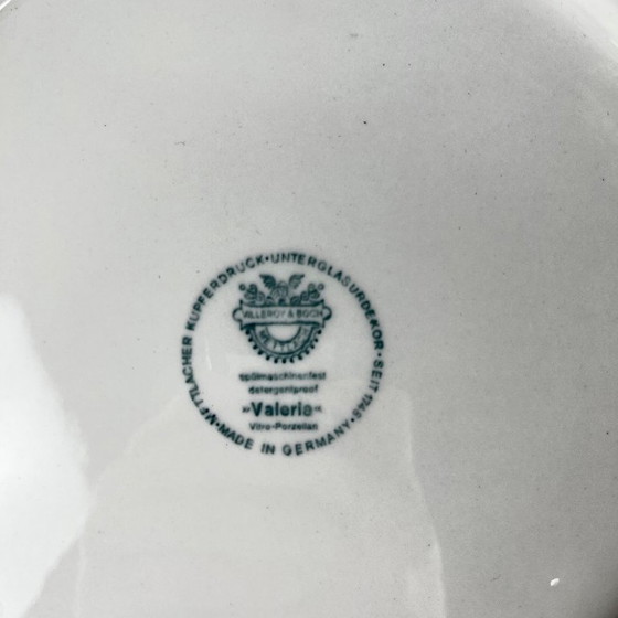 Image 1 of Assiette à gâteau Villeroy & Boch, modèle "Valeria", tons rouges