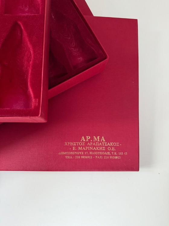 Image 1 of Jeu d'échecs en pierre naturelle, pièces grecques de haute qualité.