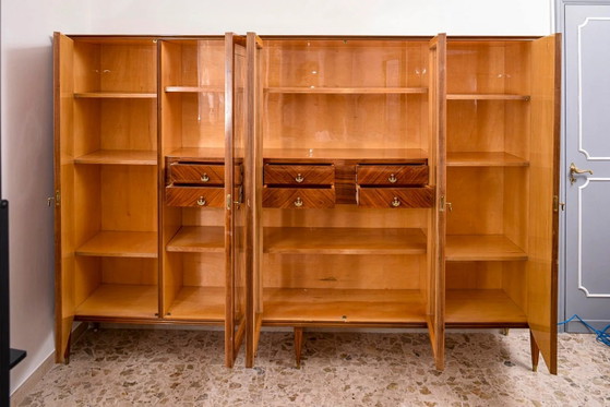 Libreria da Studio, Intarsi a Diamante, Stile Paolo Buffa, Italia 1950-60 – Librerie, Metallo (photo 2 of 16)
