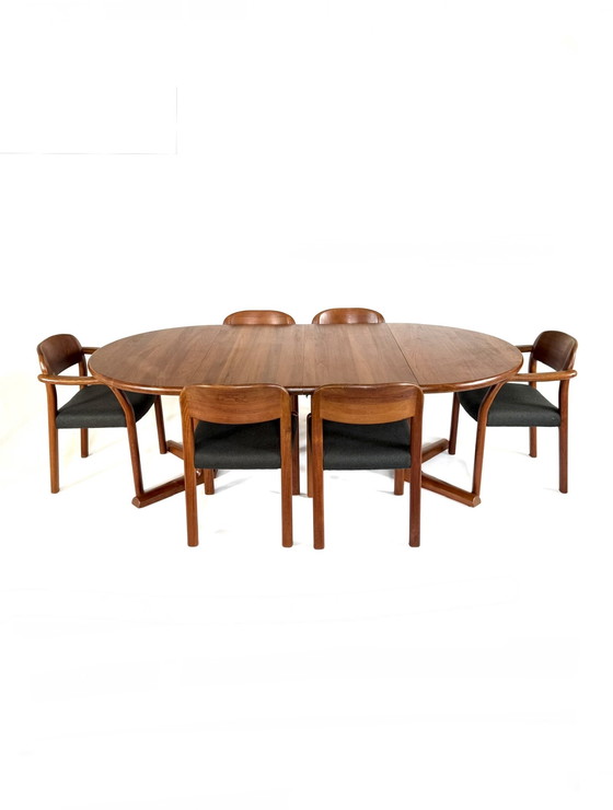 Image 1 of Vintage XL extendable teak dining table, Dyrlund ‘70