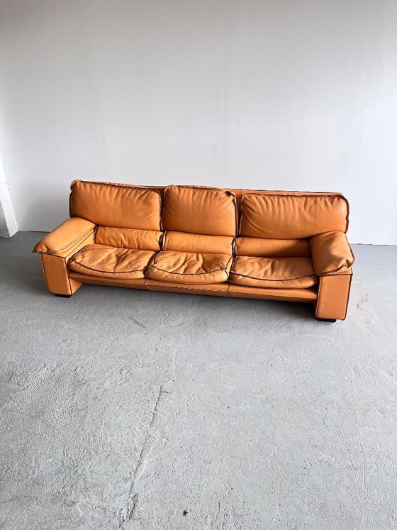 Image 1 of Canapé italien en cuir, style milieu du siècle 1960
