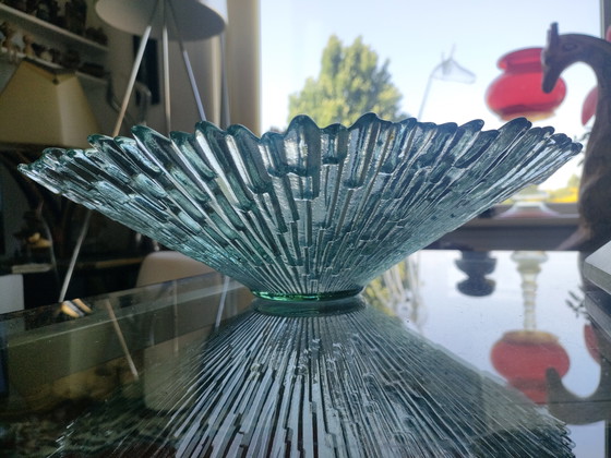 Image 1 of Vintage design Tauna Wirkkala Revontulet Northern Lights glass bowl