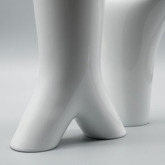 Image 1 of Rosenthal Studio Linie White Glossy Porcelain SPIRIT Vase Duo by Platt & Young