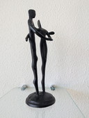Bodrul Khalique "The Dance" Bronze with black patina.