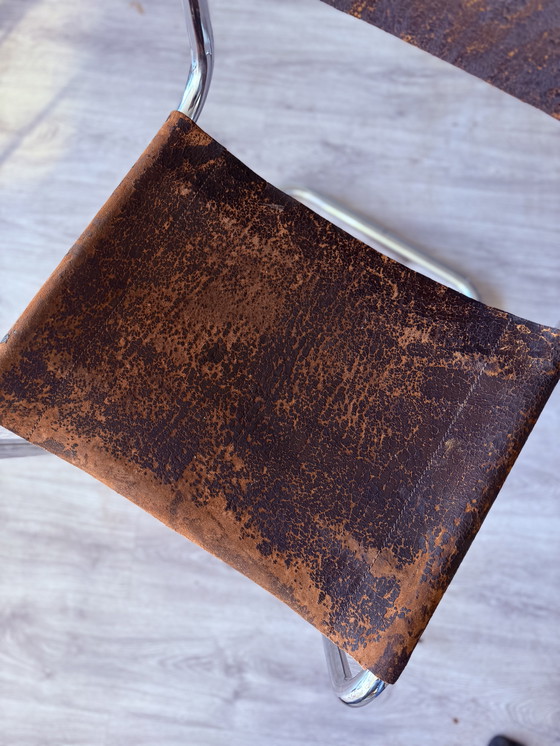 Image 1 of Vintage Thonet S33 van Mart Stam, met een bijzondere patina, circa jaren 60.