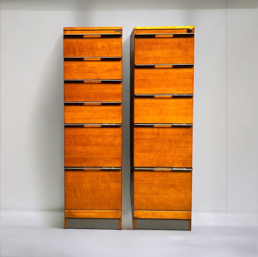 Two vintage wardrobes