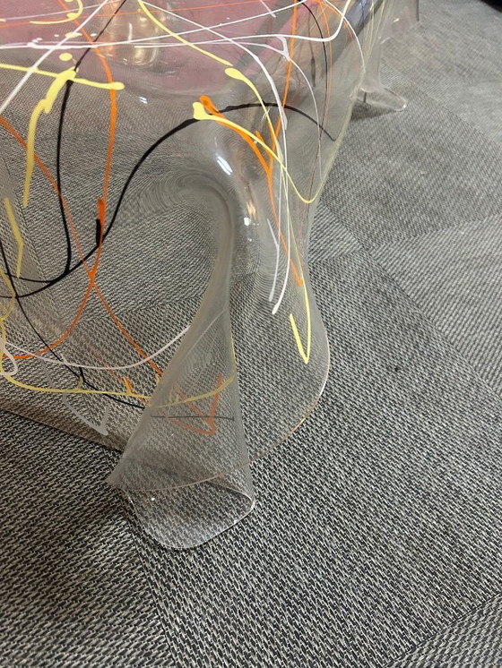 Image 1 of Taschentuchtisch mit Graffiti, 1980