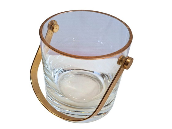Image 1 of Magnifique seau à glaçons de table, modèle original des années 1970.