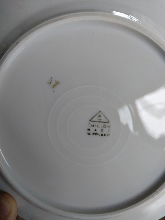 5 platos de postre Ćmielów con un precioso estampado floral. – Vajillas, Porcelain (photo 5 of 5)