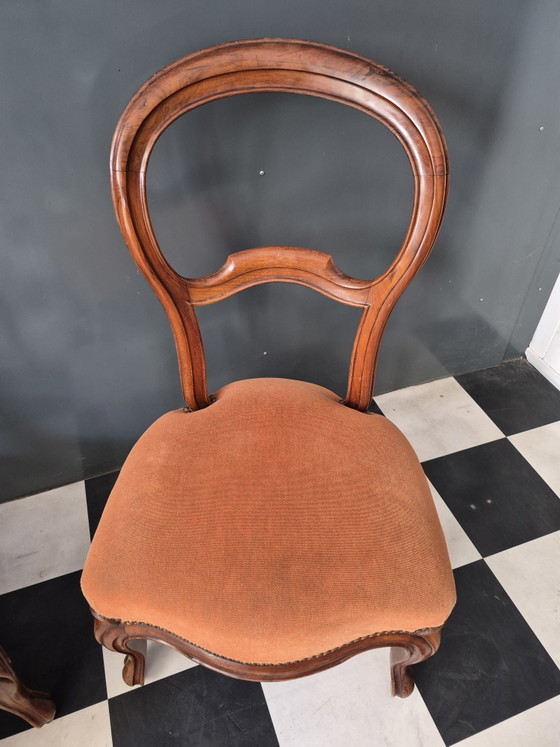 Image 1 of Paar niedrige Sessel im Louis-Philippe-Stil in sehr gutem Zustand