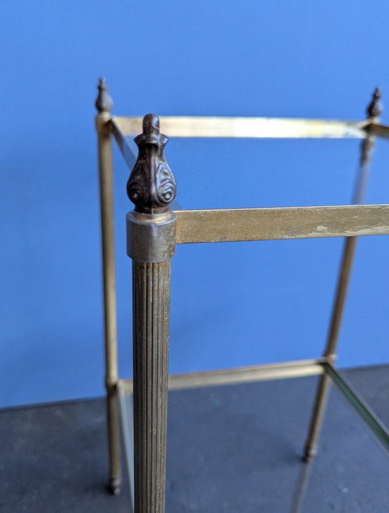 Mesa auxiliar – Maison Jansen, Mesas auxiliares, Bronze, Glass (photo 5 of 14)