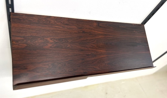 Image 1 of Rosewood Vintage Magazine Shelf by Kai Kristiansen for FM Modular Wall System