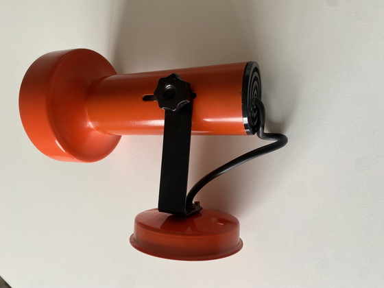 Image 1 of Vintage Space Age Plafondspot / Wandlamp Oranje - Jaren ‘70