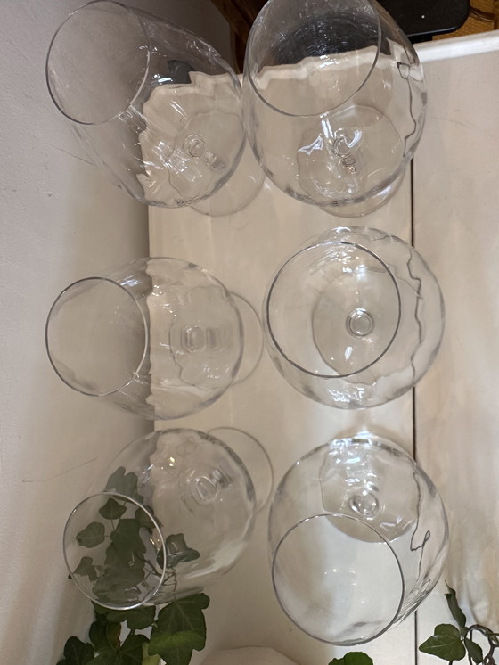 Image 1 of Ensemble de 6 verres à cognac en cristal 1970