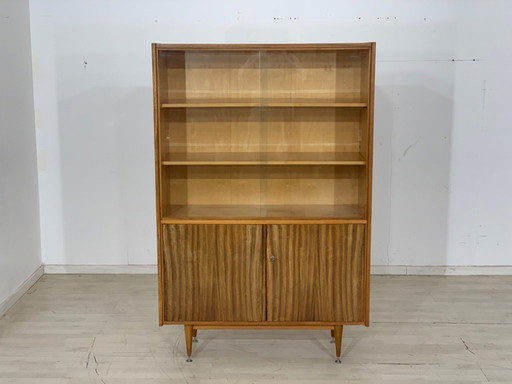 Mid century Highboard Vitrine Geschirrschrank Schrank Vintage