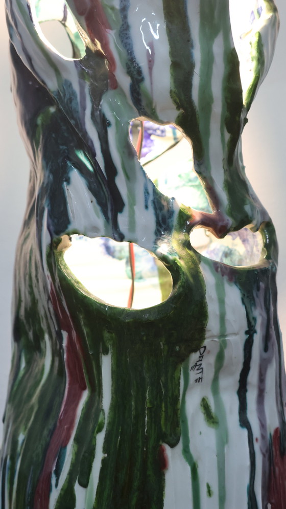 Image 1 of Ernesto Treccani Attr. Tafel- of Staande Lamp Keramisch Design Modern Antiek