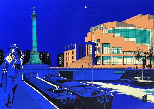 Patrick Boussignac dit OTSO Bastille original poster 1990