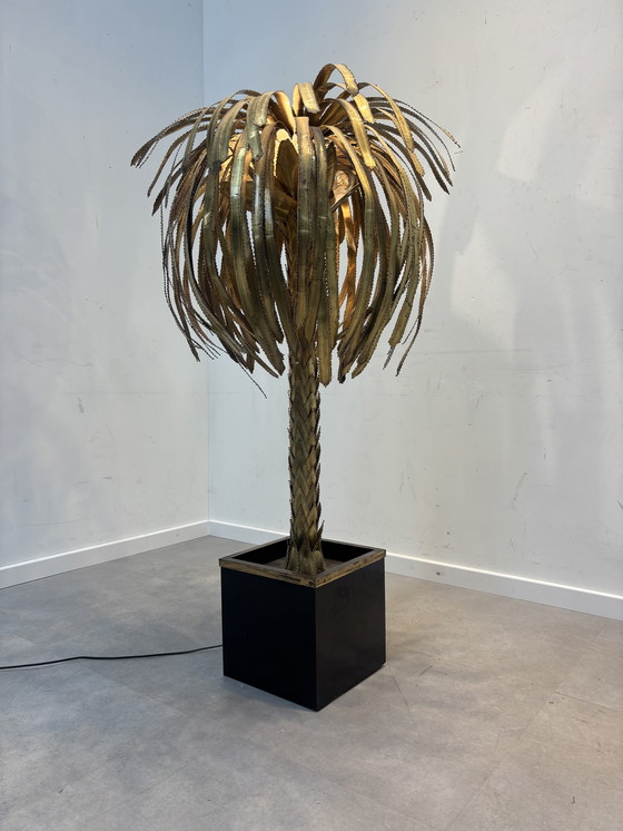 Image 1 of Maison Jansen Palm Tree Floor Lamp