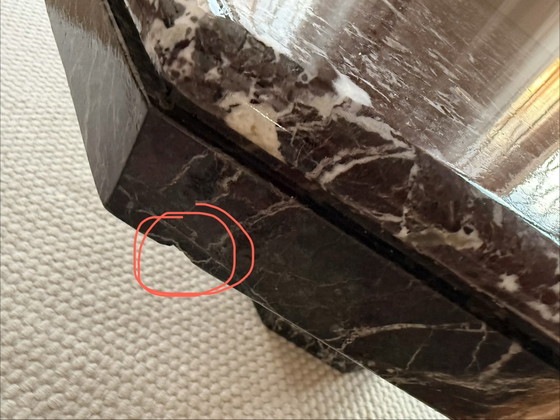 Vintage Marmeren Salontafel – Marble (photo 12 of 12)